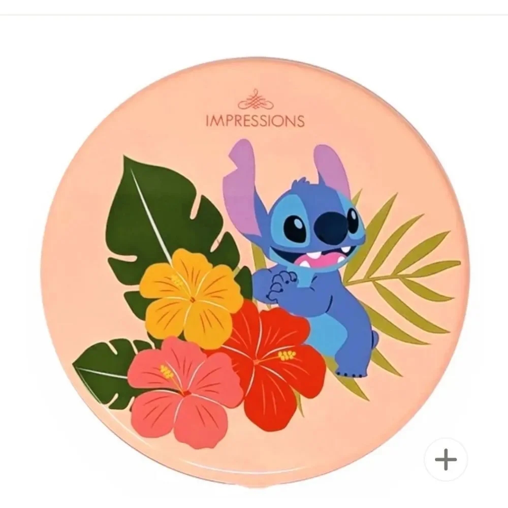 Impressions X Disney Stitch LED Rechargeable Compact Mirror- Coral